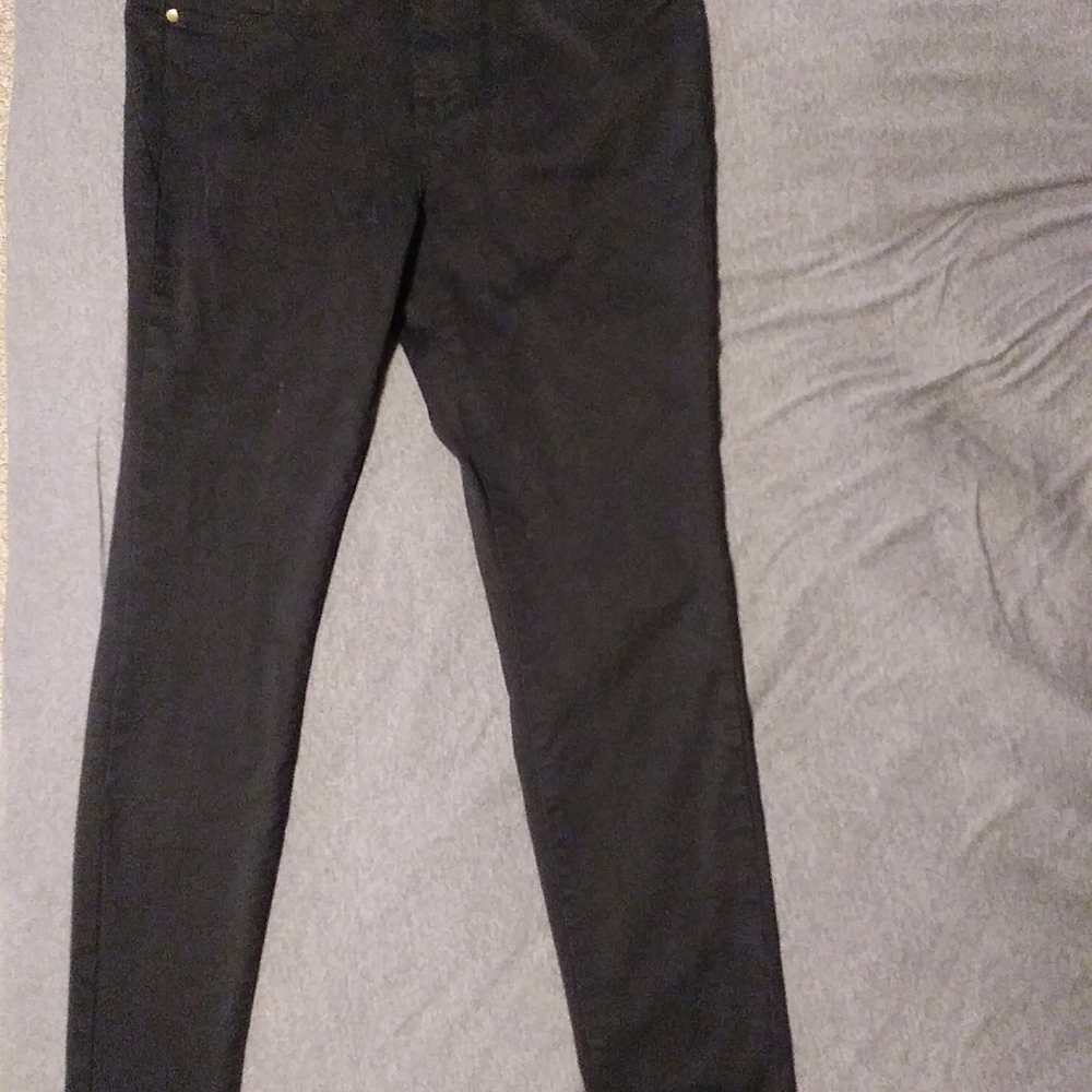 IMAN Global Chic 360 Secret Sculpt Skinny Jeans Women's Black Size 10 Hsn Qvc